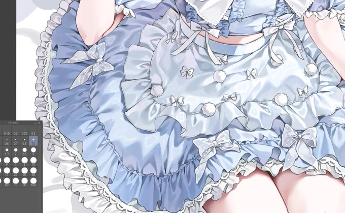 フリルを描くのは健康にいい 