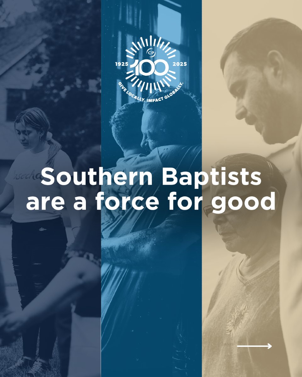 NAMB_SBC's tweet photo. This year marks 1️⃣0️⃣0️⃣ years of Southern Baptists uniting together for the sake of the Great Commission! 🎉
#CooperativeProgram #CP100 #SBC https://t.co/FoK9qqUrF7