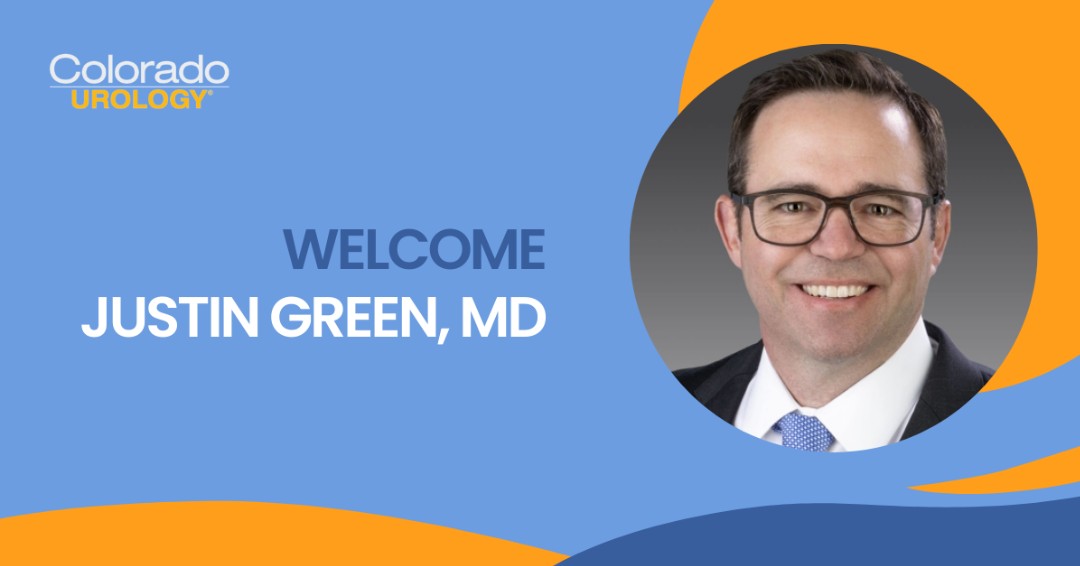 Please join us in welcoming Dr. Justin Green to Colorado Urology!

Dr. Green is now seeing patients at our Aurora &amp; Rose Medical Center offices. He specializes in prostate cancer, kidney cancer, robotic urologic surgery, and reconstructive kidney surgery.

Welcome to the team!