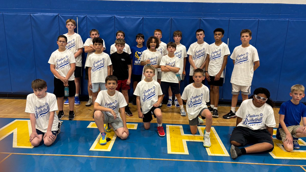 Junior High Basketball Camp is in the books, missing several in the picture, but had a great turn-out and these guys worked hard! The future looks bright for PBL Panther Basketball!