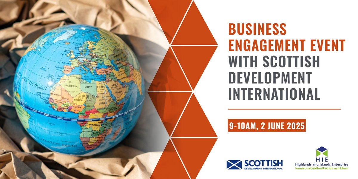 HIE (@hiescotland) on Twitter photo 📢 Calling businesses in Stornoway! Are you looking to export and grow globally?
Join us for an opportunity to connect with <a href="/ScotDevInt/">Scottish Development International</a> and in-market specialists.
Book your seat now: ow.ly/qYTt50VX8kA 📢 Calling businesses in Stornoway! Are you looking to export and grow globally?
Join us for an opportunity to connect with <a href="/ScotDevInt/">Scottish Development International</a> and in-market specialists.
Book your seat now: ow.ly/qYTt50VX8kA