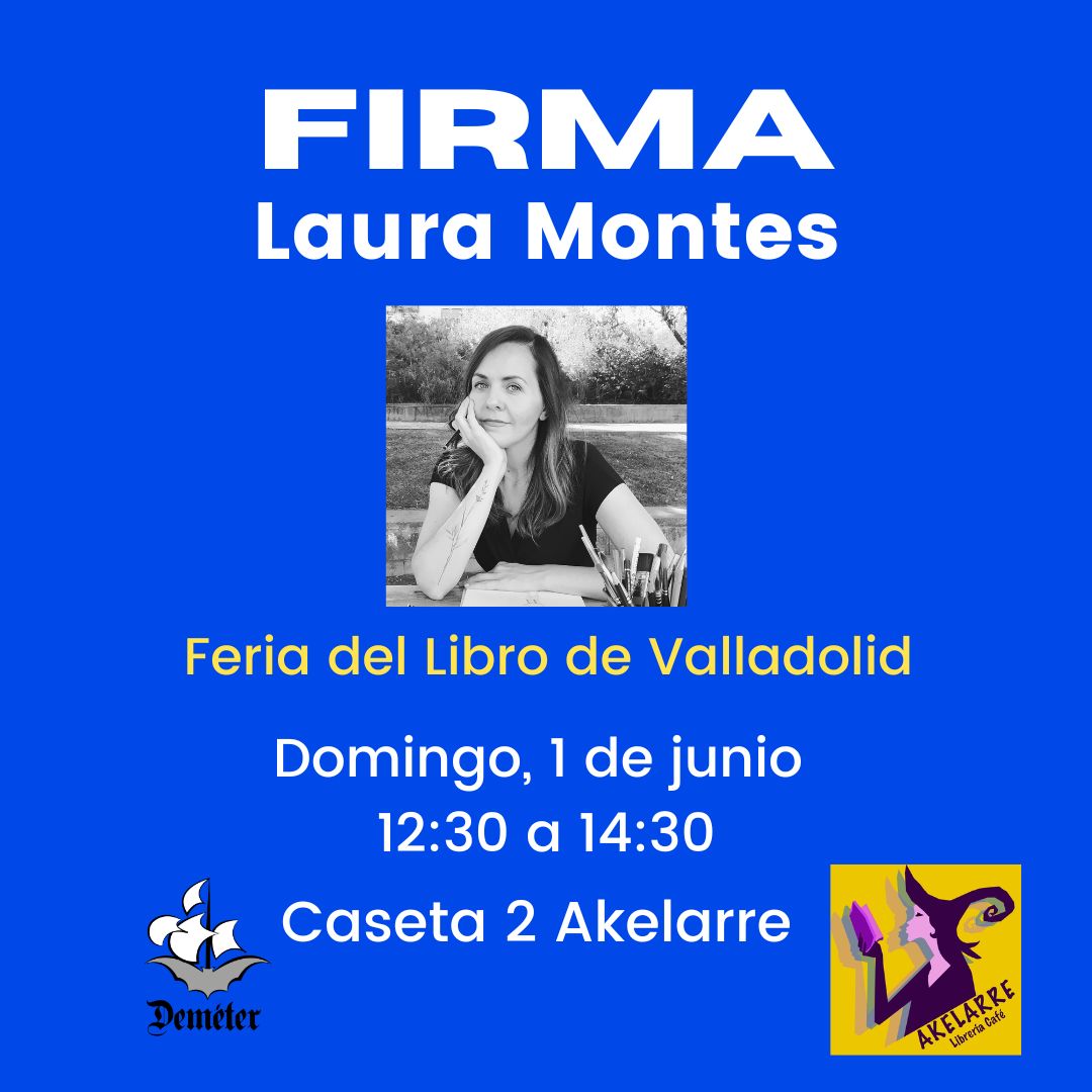 EditorDemeter's tweet image. La Feria del libro de Valladolid (@FerialibroVLL) empieza el próximo 30 de mayo, y termina el 8 de junio.

La librería-cafetería #Akelarre nos acogerá en su caseta, n° 2.

Os esperamos con libros dedicados por los ilustradores. 

@laura_montess @hoyoventura y #LauOreja