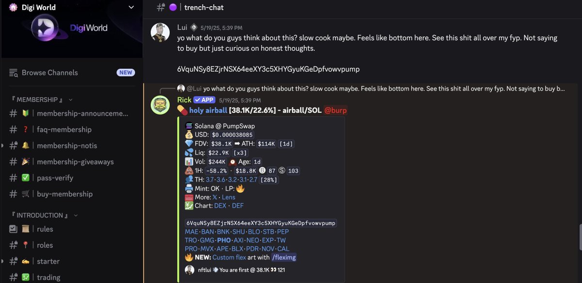 Been bull posting $airball in <a href="/DigiWorldd/">Digi World</a> &amp; privates since the bottom. 

It's becoming the most viral trend on tiktok as we speak.
 
The whole point? People being confidently wrong—and it’s hilarious.  

The sound has gotten 100k+ posts everyday since it started and it's not