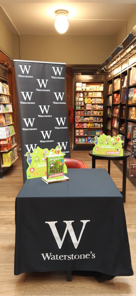 Waterstones Reading (@broadstbooks) on Twitter photo We've got the book, we've got the chair - all we need is the wonderful <a href="/davidwalliams/">David Walliams HQ</a> who'll be signing 'The World's Worst Superheroes' from 4.30pm. Only those with a ticket can join the queue & this event has now sold out. Dress to impress as your favourite superhero! 🦸♀️🦸♂️ We've got the book, we've got the chair - all we need is the wonderful <a href="/davidwalliams/">David Walliams HQ</a> who'll be signing 'The World's Worst Superheroes' from 4.30pm. Only those with a ticket can join the queue & this event has now sold out. Dress to impress as your favourite superhero! 🦸♀️🦸♂️