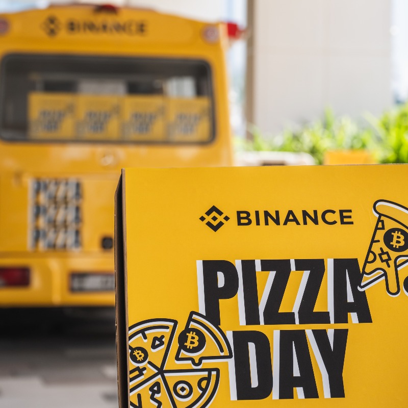 binance's tweet photo. Hurry up! The #BinancePizza truck’s moving!

Refer your friends to claim your share of the $5 million BTC pizza! 🍕