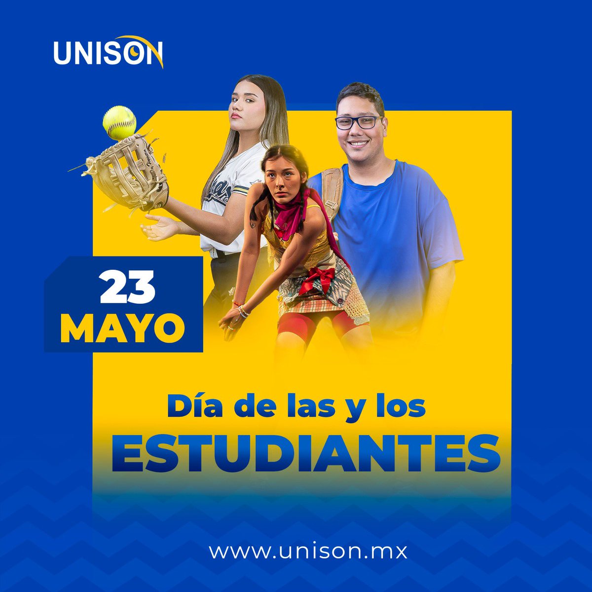 SoyUnison's tweet photo. ¡Feliz día a las y los estudiantes Unison!
#JuntosSomosOrgulloUnison https://t.co/V8ZiAqJeqk