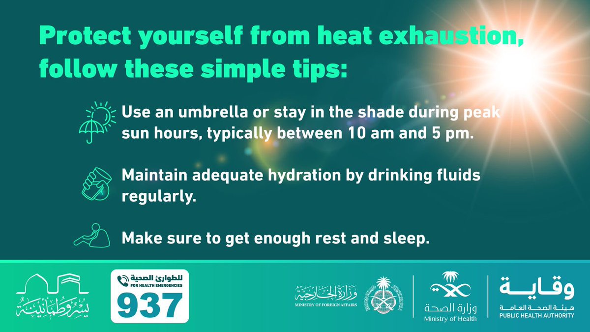 Protect yourself from heat exhaustion