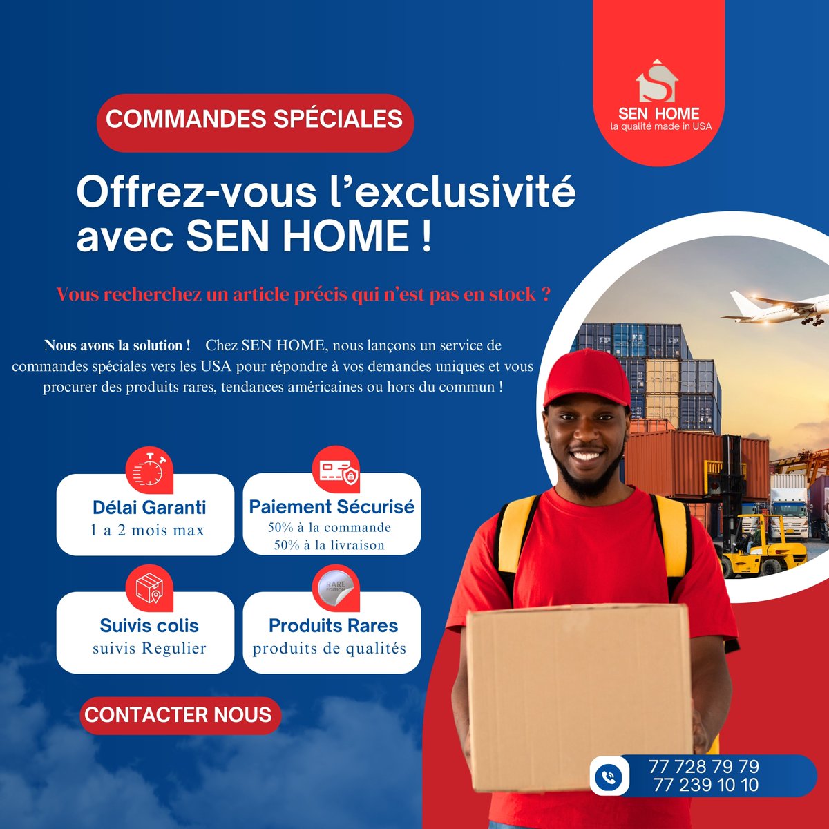 senhome11's tweet photo. #CommandesUSA #SENHOME #MadeInUSA #ImportationUS #DakarShopping #ÉléganceAméricaine #LuxeAbordable #ParcelleAssainies #ServicePremium https://t.co/44S9gPzUy2