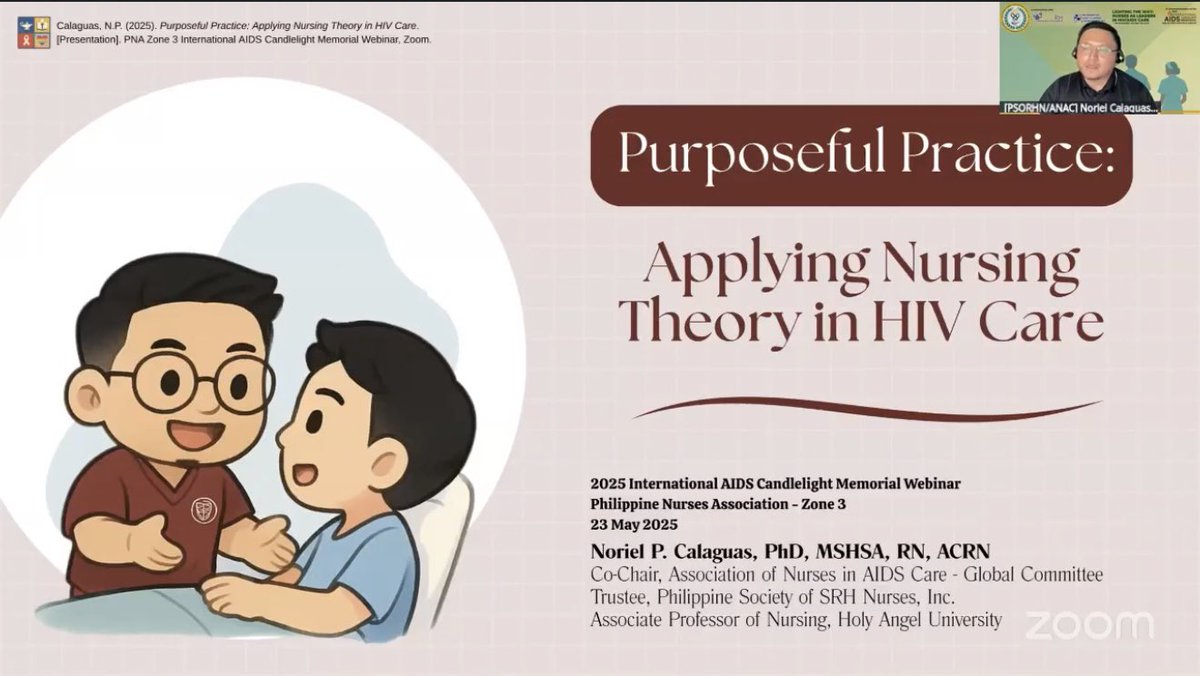 npclgs's tweet photo. Grateful for the invitation to give an #AIDSCandlelightMemorial lecture. I shared about #PurposefulPractice, how nursing theory, compassion, & advocacy converge in HIV care.
May we keep rising as nurses who remember, lead, and heal with purpose.
#HIVNursing #DecolonizeNursing https://t.co/o7a530JHbY