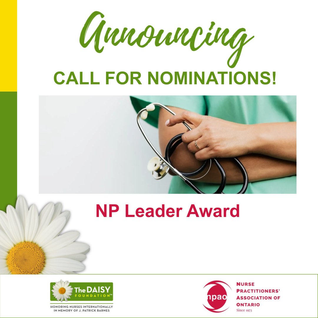 Strong leaders build stronger teams. Nominate an NP leader who exemplifies compassion, innovation, and resilience.

The DAISY NP Leader Award was created for quite a different purpose – to shine a light on those who do not typically have direct patient care as part of their work