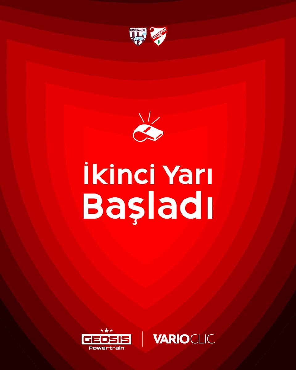 ⏱ İkinci Yarı Başladı. 

#BNDvBS