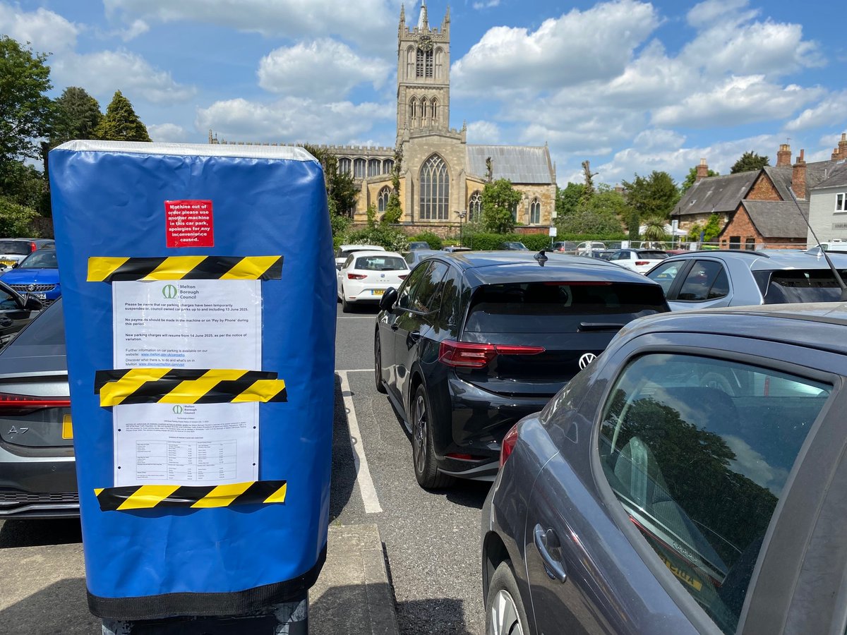 Melton Times (@meltontimes) on Twitter photo A reminder that you don't have to pay to park in any of the council car parks in Melton Mowbray town centre until June 14. Have you taken advantage of the free parking yet to go into town?
meltontimes.co.uk/news/politics/…
#Melton <a href="/MeltonBC/">MeltonBoroughCouncil</a> <a href="/MeltonBid/">Melton Bid</a> A reminder that you don't have to pay to park in any of the council car parks in Melton Mowbray town centre until June 14. Have you taken advantage of the free parking yet to go into town?
meltontimes.co.uk/news/politics/…
#Melton <a href="/MeltonBC/">MeltonBoroughCouncil</a> <a href="/MeltonBid/">Melton Bid</a>
