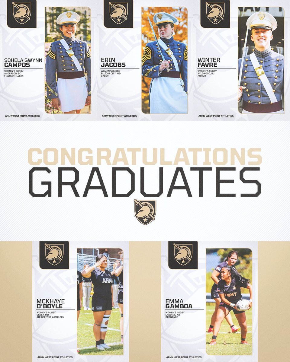 It's almost Graduation Day and we want to take a moment to thank our wonderful firsties for all of their incredible contributions to our program and wish them luck as they embark on their careers!

Congratulations to our five fantastic firsties!

#GoArmy