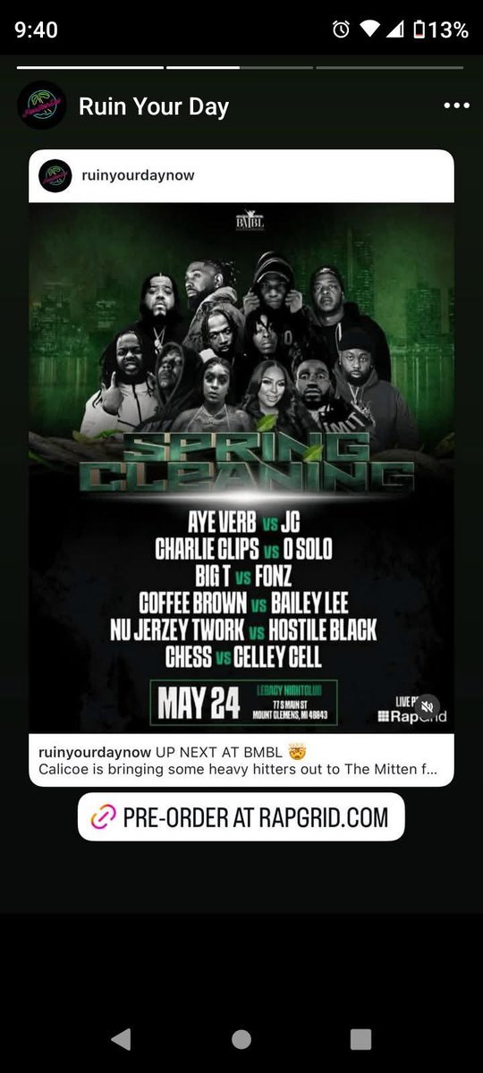Support the events this weekend