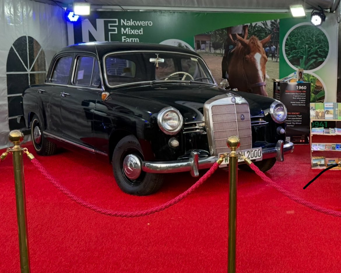 wavamuseum's tweet image. Elegance in contrast black and blue 190s from the W120/W121 lineage, grace the museum with understated charm.

 #POATE2025 #WavaMuseum