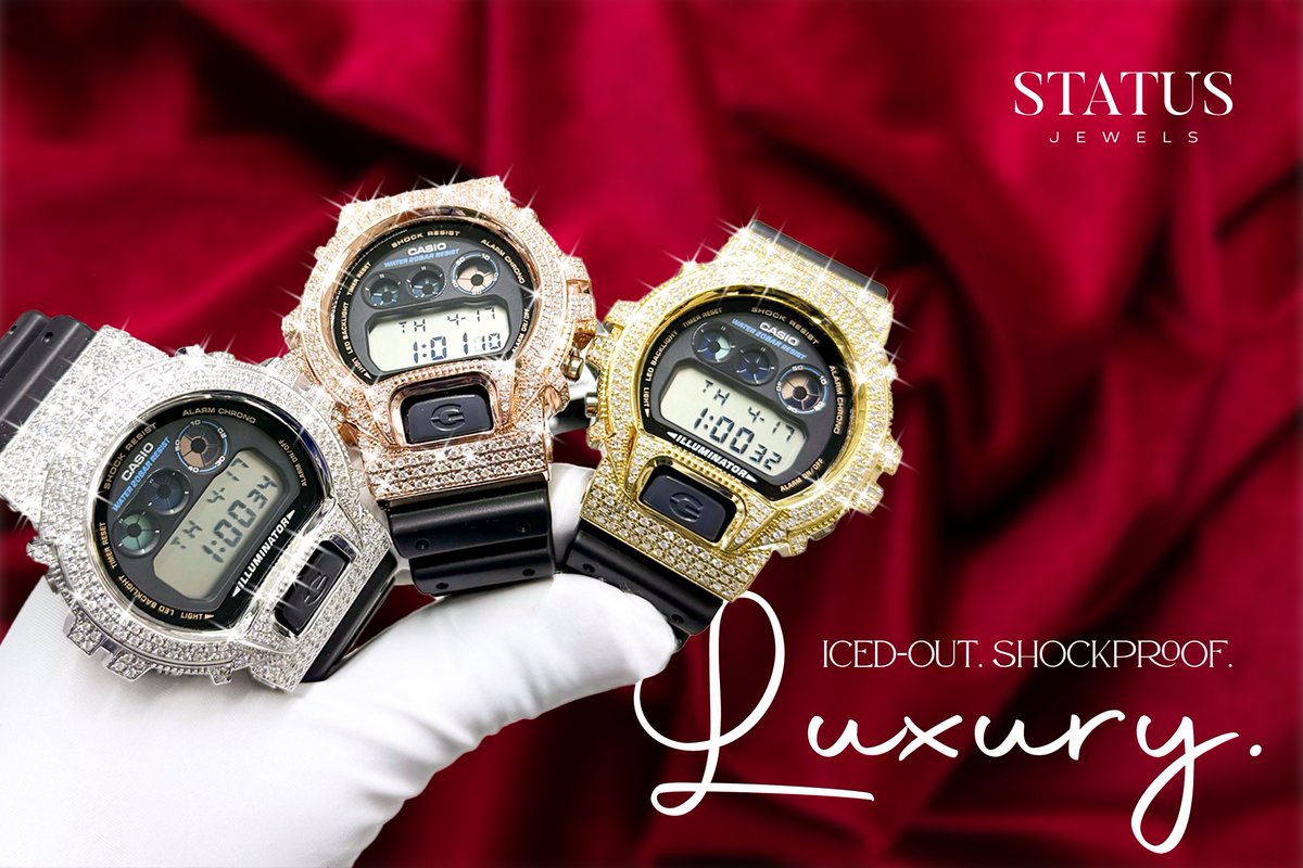 statusjewels's tweet photo. This ainβt your average G-Shock βπ
Real diamonds. Real flex.
Now iced out for just $2,999.
Tag someone who needs to LEVEL UP their wrist game. π¬π
#StatusJewels #GShock #DiamondWatch #LuxuryVibes https://t.co/moTJVHK4VW