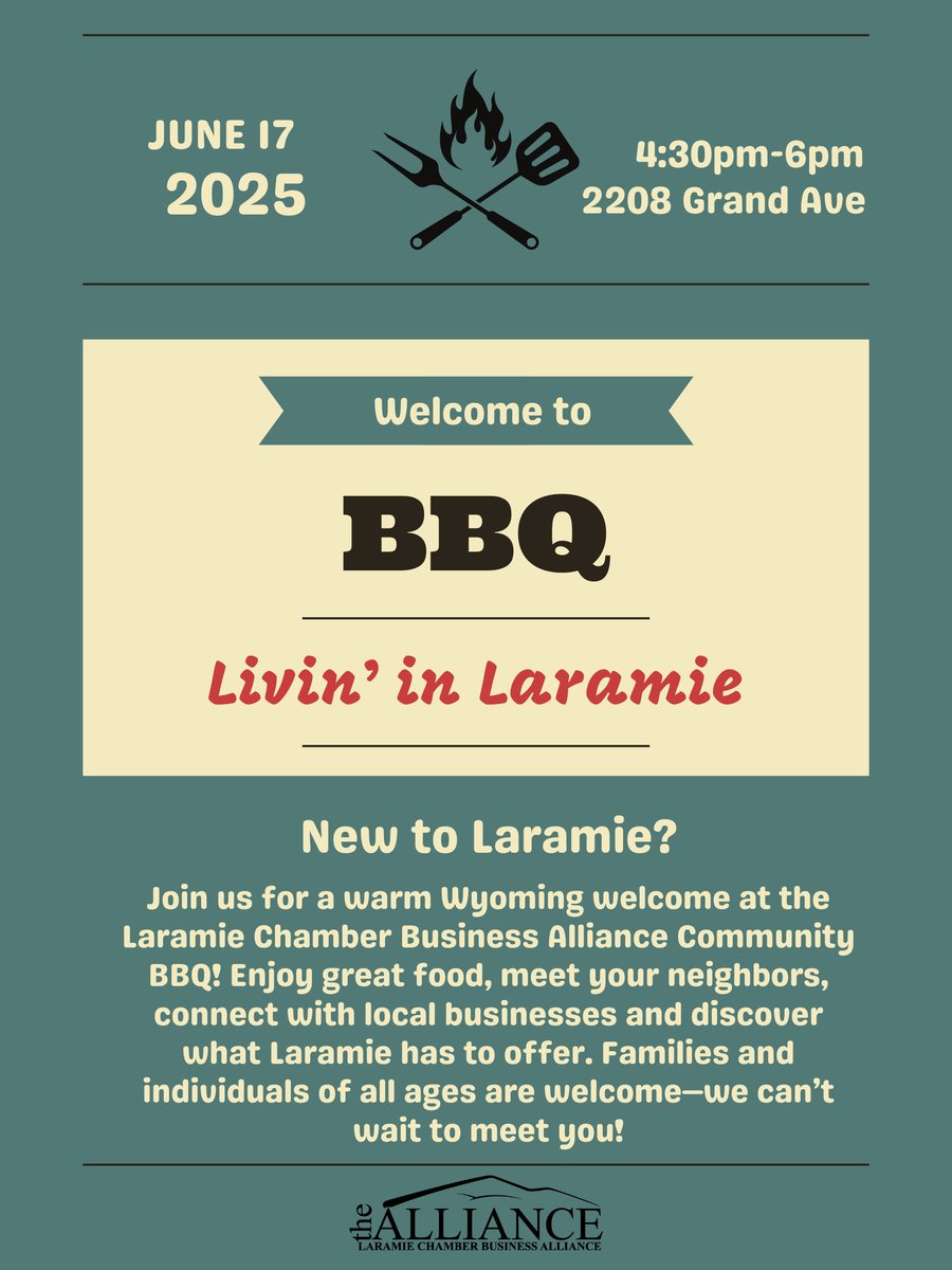 Fun opportunity to meet the community. If you are new to Laramie, make sure to check it out!