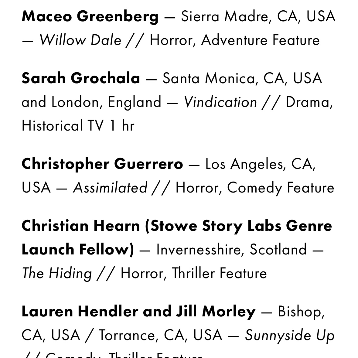 mindshawk's tweet image. Excited to announce that I was chosen to attend the STOWE NARRATIVE LAB in Vermont next month with my feature film, ASSIMILATED. Thank you, @stowestorylabs, and congratulations to all participants! Excited to meet everyone!