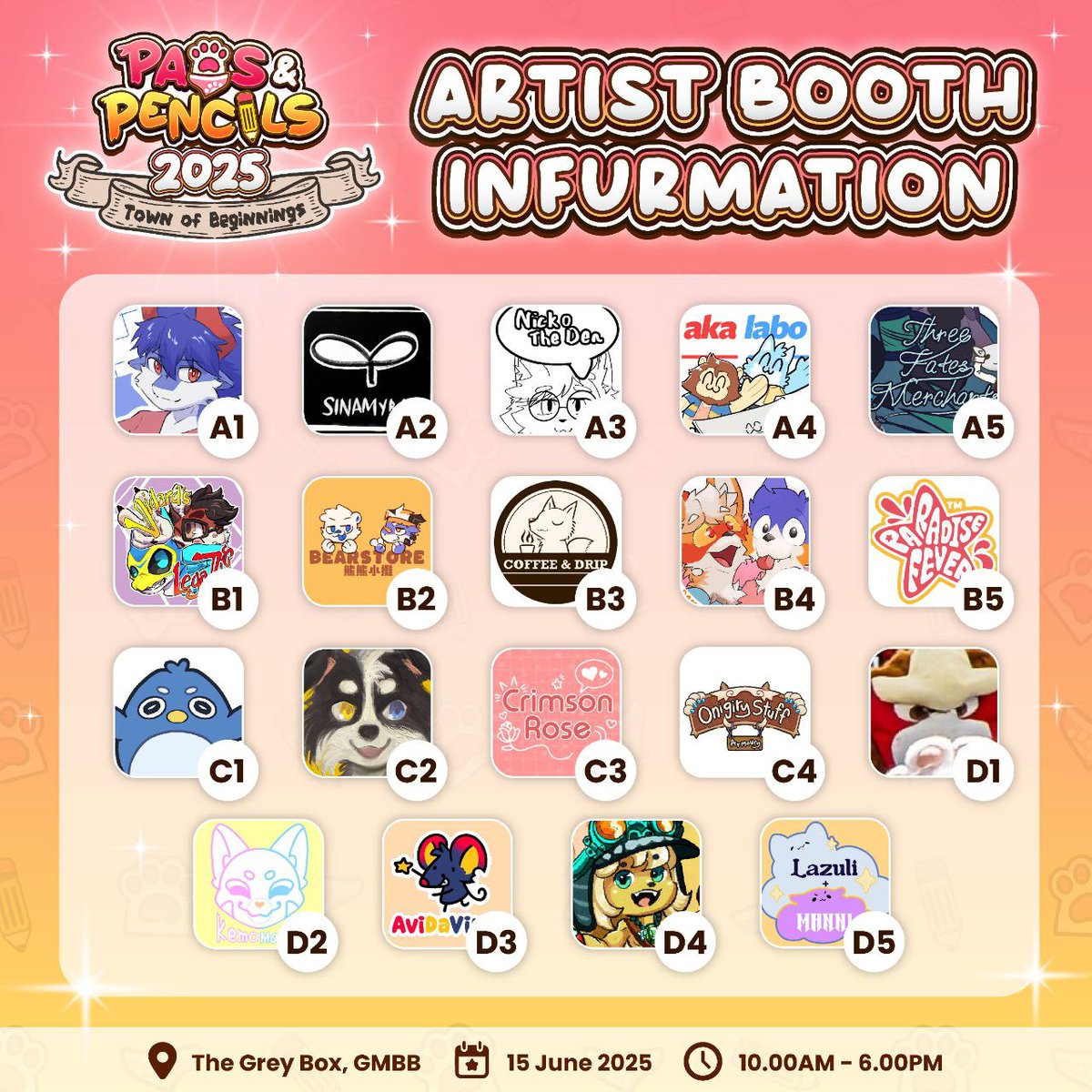AimenNicko's tweet image. Ewwo, on 15/June, me & @AlfieFop will host a booth at Paws&P, at A3 (Nicko The Den)!See you there !
We will give NOTF badges to every NOTF Members for free but First Come, first serve.
Preorder for our fursuit merchandise will be revealed on 28, stay tune !