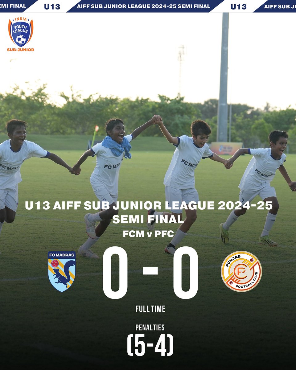 fcmadras's tweet photo. Final whistle. Final bound.
A big win on a big day.
#FCMadras #AIFF #FCM #FlyingSquirrels #ChampionsForLife #WinningTogether #MadeInMadras
#AIFFYouthLeague #AIFFSubJuniorLeague https://t.co/V5bfeDUdNE