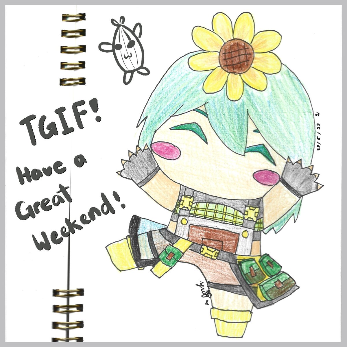 Suddenly had the mood to try drawing~ 🌻🥰
It's toughh but really fun!
Wishing Kuaci a wonderful weekend ahead!
#yuiisprettyflower