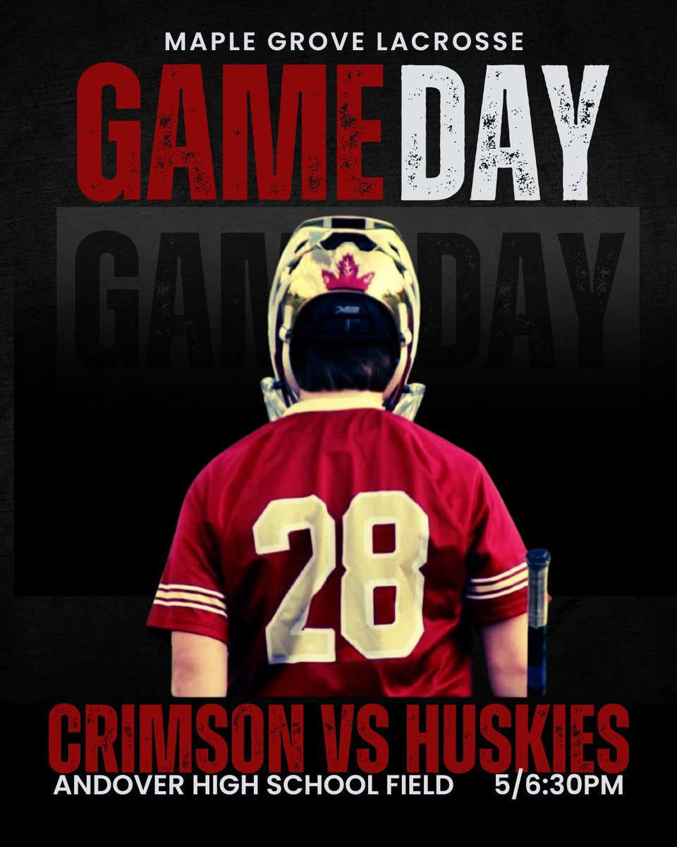 GAME DAY! 🍁 The Grove is headed to Andover for the last regular season game! 🍁