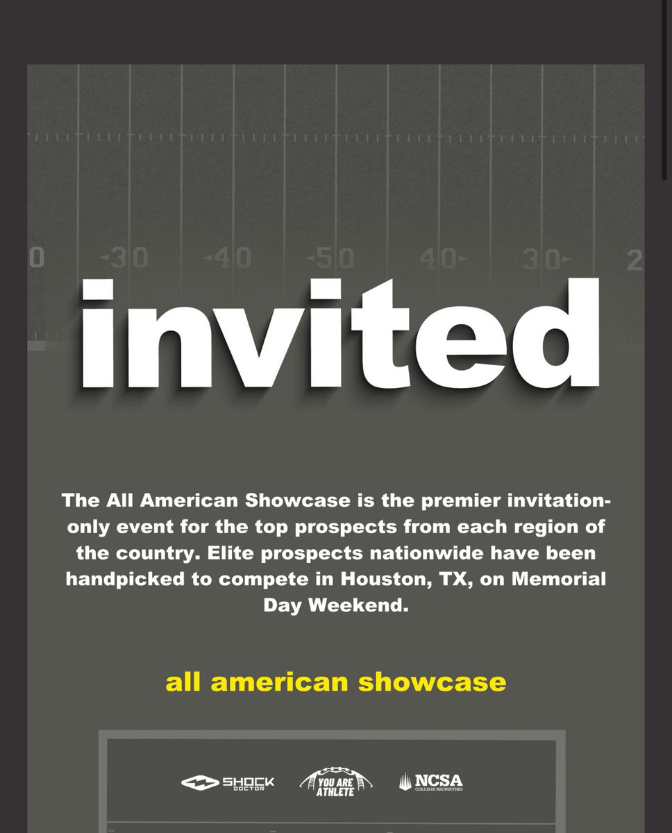 cantgaurdDJ's tweet photo. Glad to say I’ve to be invited and committing to @youareathlete all American showcase #blessed https://t.co/aqai7klmQ5