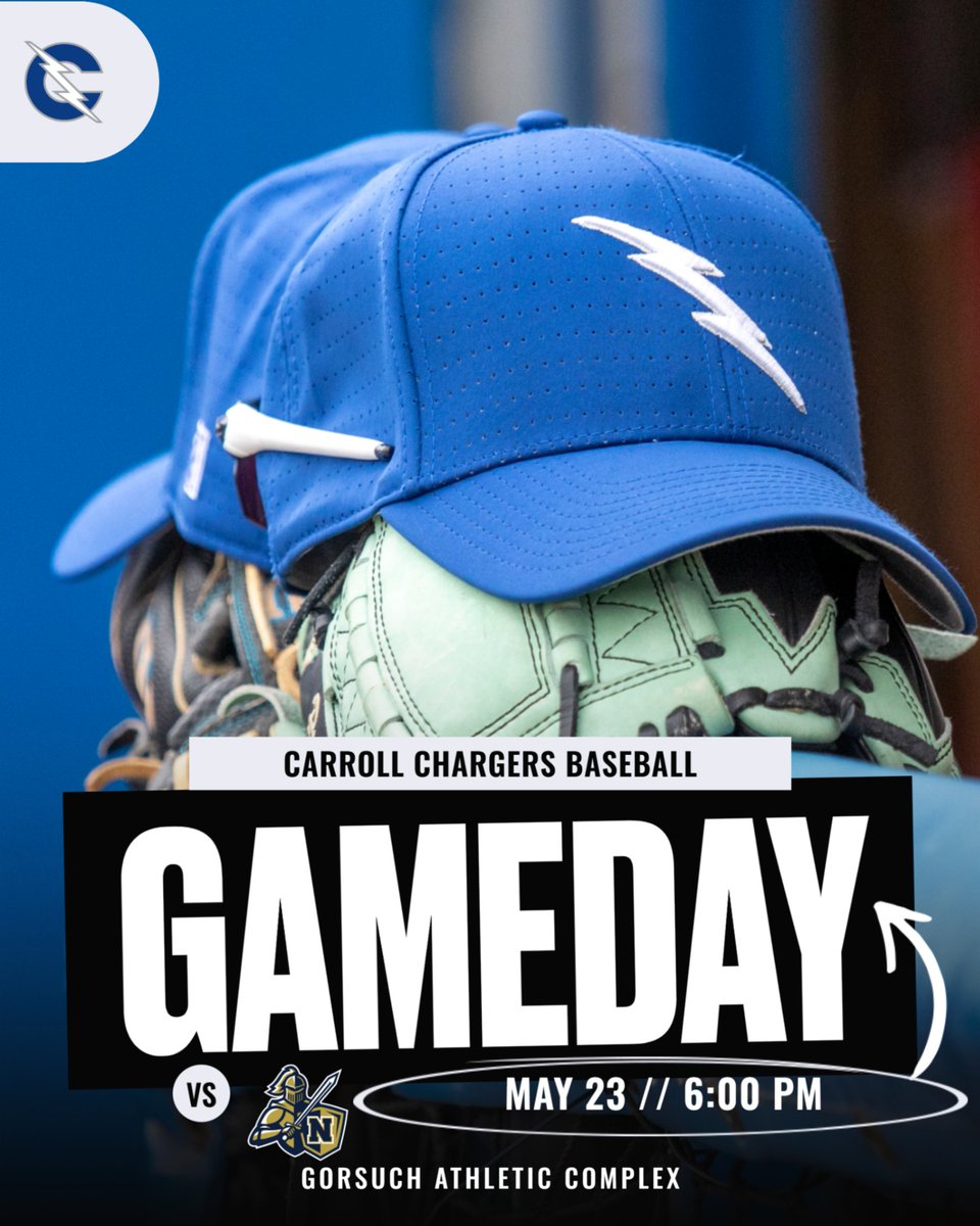 🚨 GAME DAY 🚨
🆚 Norwell Knights
📍 Gorsuch Athletic Complex
⌚ 6:00 pm
📺  ihsaatv.org/carrollhighsch…
Weather:  59 ⛅

#WeAreCarroll |#ChargingOnToVictory |
#HereComeTheChargers | #GoChargers |
#MUDITA | #LET