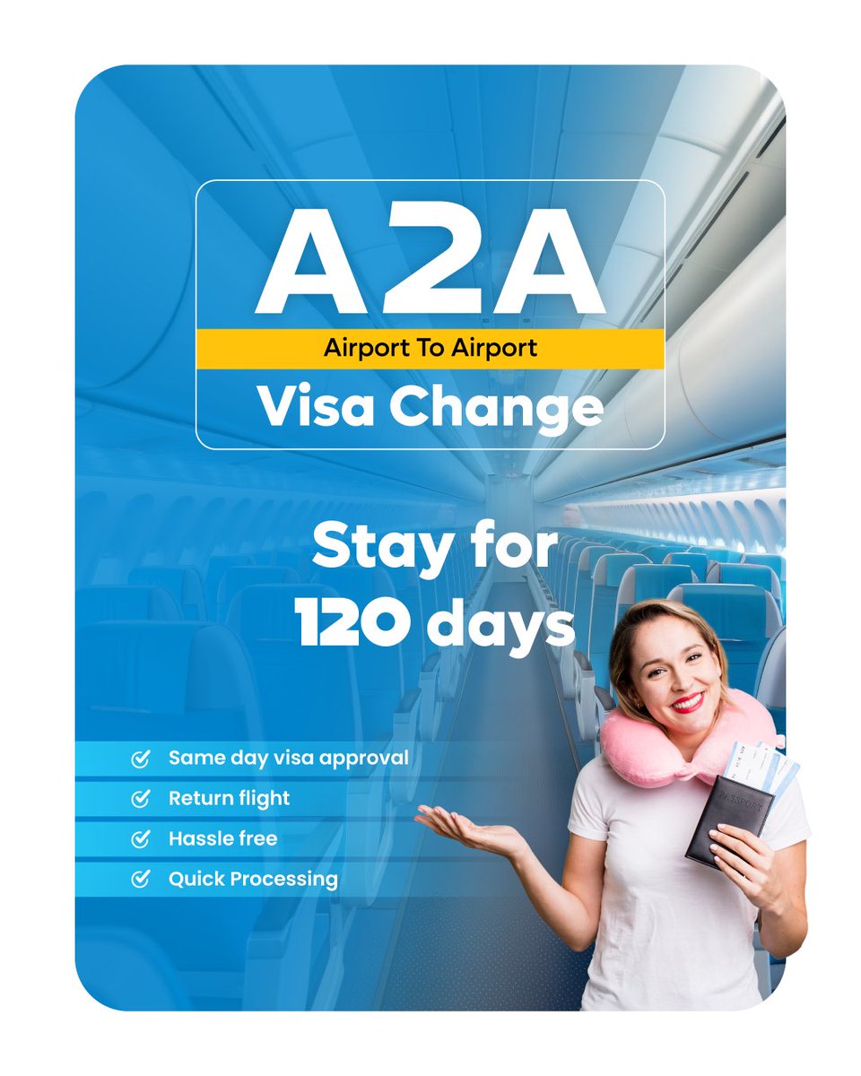 Need to extend your stay in the UAE? ✈️

✅ Quick process
✅ Stay for 120 days
✅ Airport-to-airport convenience
✅ No long waits

📍Apply now on musafir.com and stay longer, smarter.

#musafirdotcom #IamMusafir #UAEVisaChange #A2AWithMusafir #StayInTheUAE