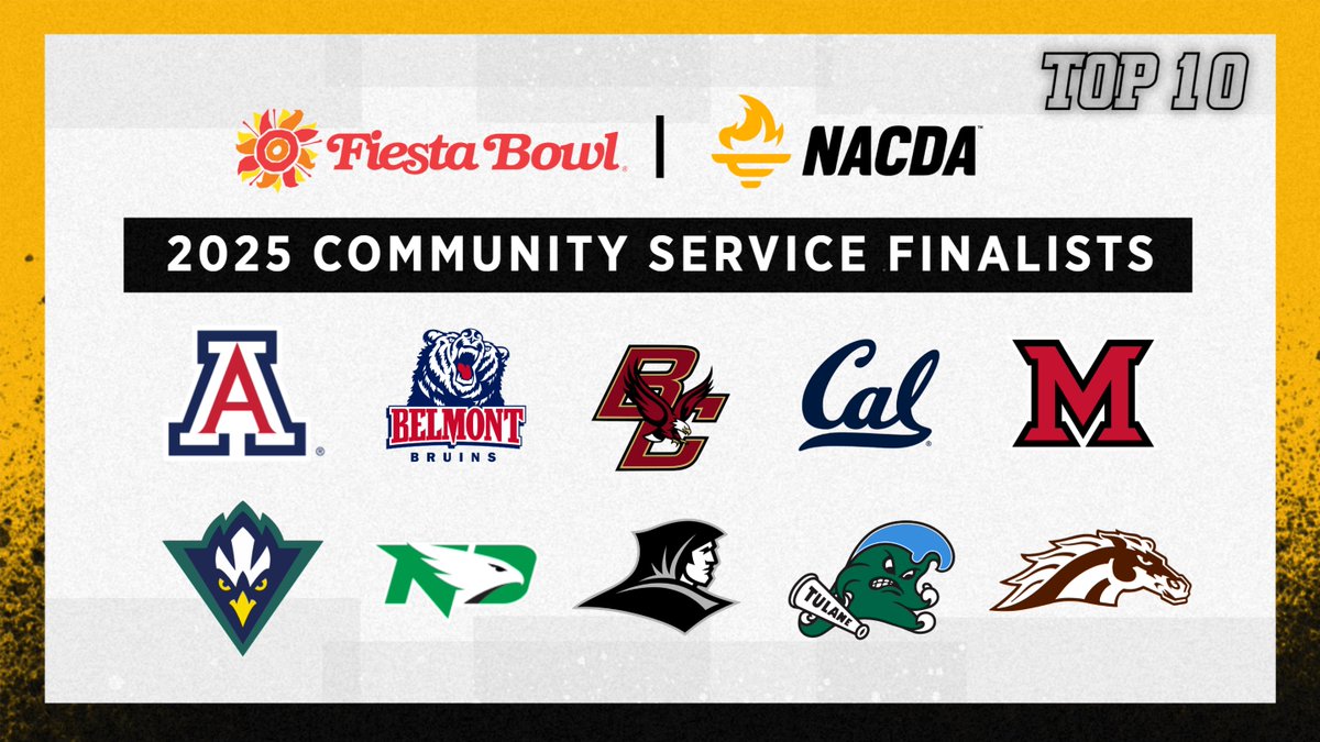NACDA (@nacda) on Twitter photo Weโre excited to announce the ๐finalists for the 2025 <a href="/Fiesta_Bowl/">Fiesta Sports Foundation</a> Community Service Award -- recognizing department-wide community impact over the past year! Look out next Friday as we announce the institutions that made it to the top 5โฃ! Weโre excited to announce the ๐finalists for the 2025 <a href="/Fiesta_Bowl/">Fiesta Sports Foundation</a> Community Service Award -- recognizing department-wide community impact over the past year! Look out next Friday as we announce the institutions that made it to the top 5โฃ!
