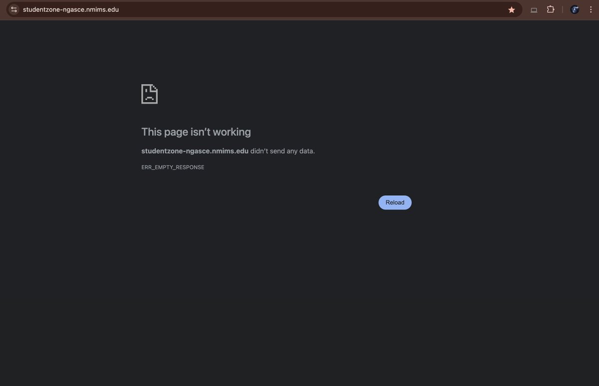 imrishim4's tweet photo. Totally wasted my money on NMIMS online course. Second time I finally found time for a quiz—and their server is down again. Super frustrating. #NMIMS #OnlineLearningFail #EducationSystem #ministeryofeducation https://t.co/KwnBmzpPrO