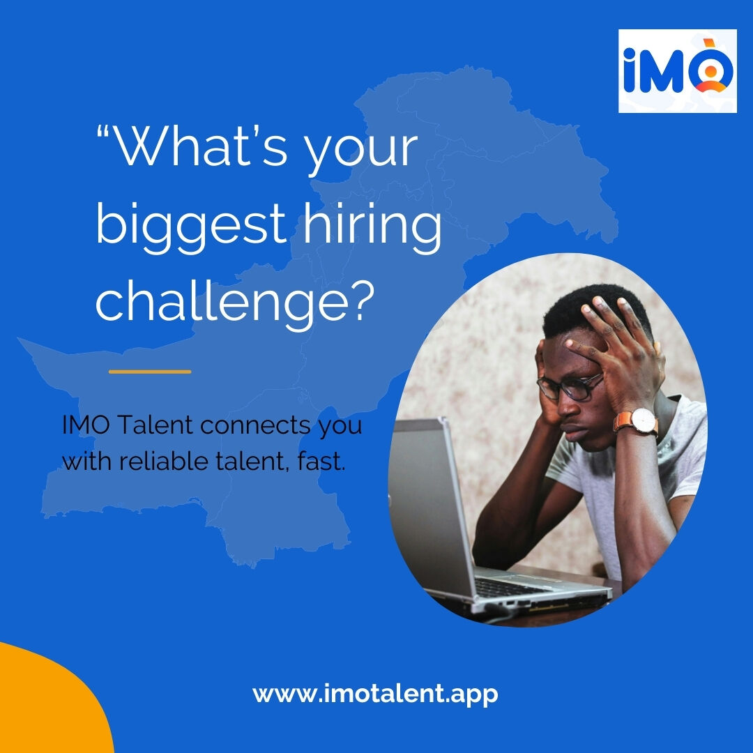imointerns's tweet photo. What’s your biggest hiring headache? 
Let IMO Talent take it off your plate. We connect you with reliable remote talent, fast.

#thinkglobal #thinkAfrica #thinkIMO #ImoTalent  #RemoteHiringMadeEasy #FastHiring #IMOTalent #HiringMadeEasy #RemoteTalentReady https://t.co/r4cKoW4X6J
