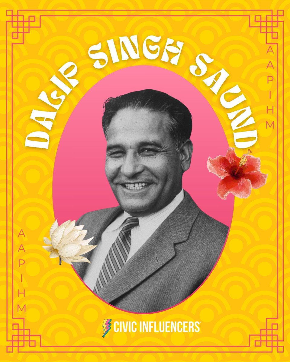 Honoring Congressman Dalip Singh Saund, the first Asian-American in Congress, his journey from farmer to U.S. Representative exemplifies the American dream. His resilience and dedication laid the groundwork for future Asian-American leaders🧡 #AAPIHeritageMonth