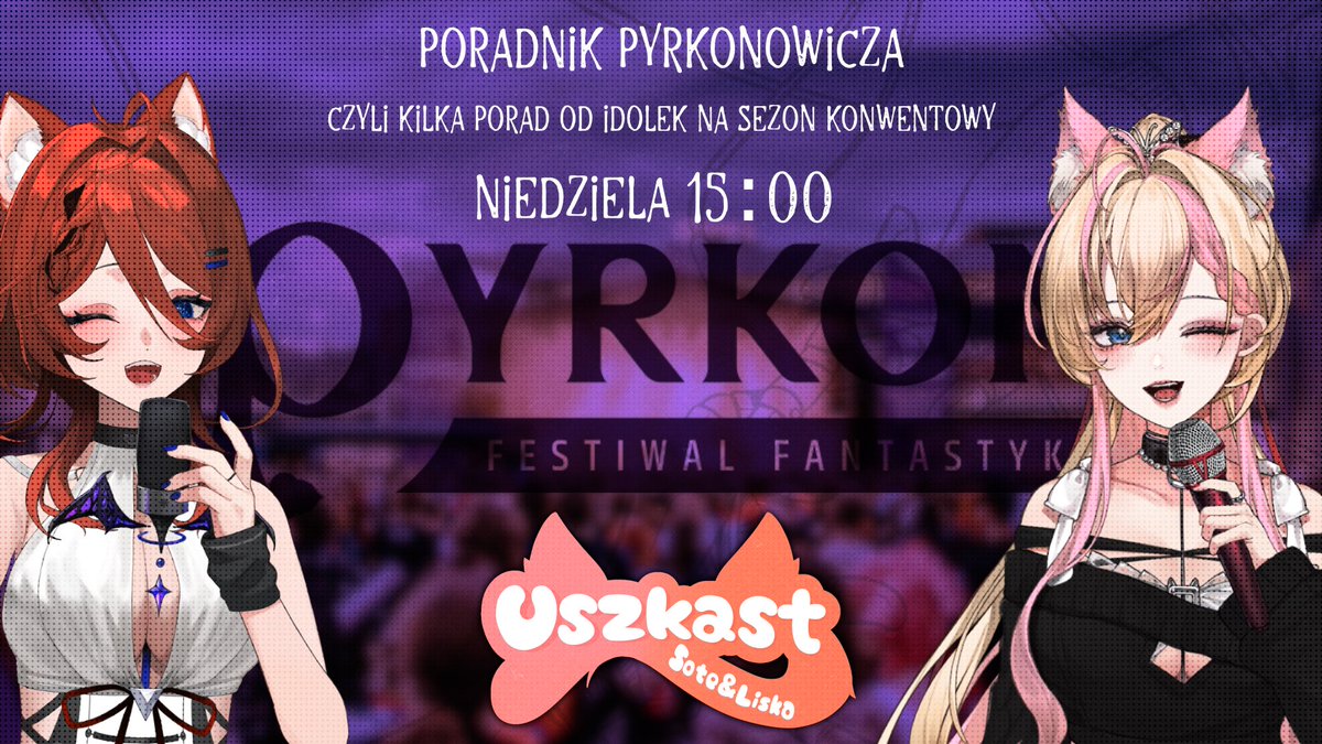 Uszkast wraca! 

Już w tą niedzielę (25.05) porozmawiamy sobie troszkę o pyrkonie! 
W trakcie streama będzie można oczywiście zadawać przeróżne pytania! (anonimowo) 

Zapraszamy! 

♡ 15:00 
♡ twitch.tv/sotekatter

#podcast #PLVtube #Vtuber
