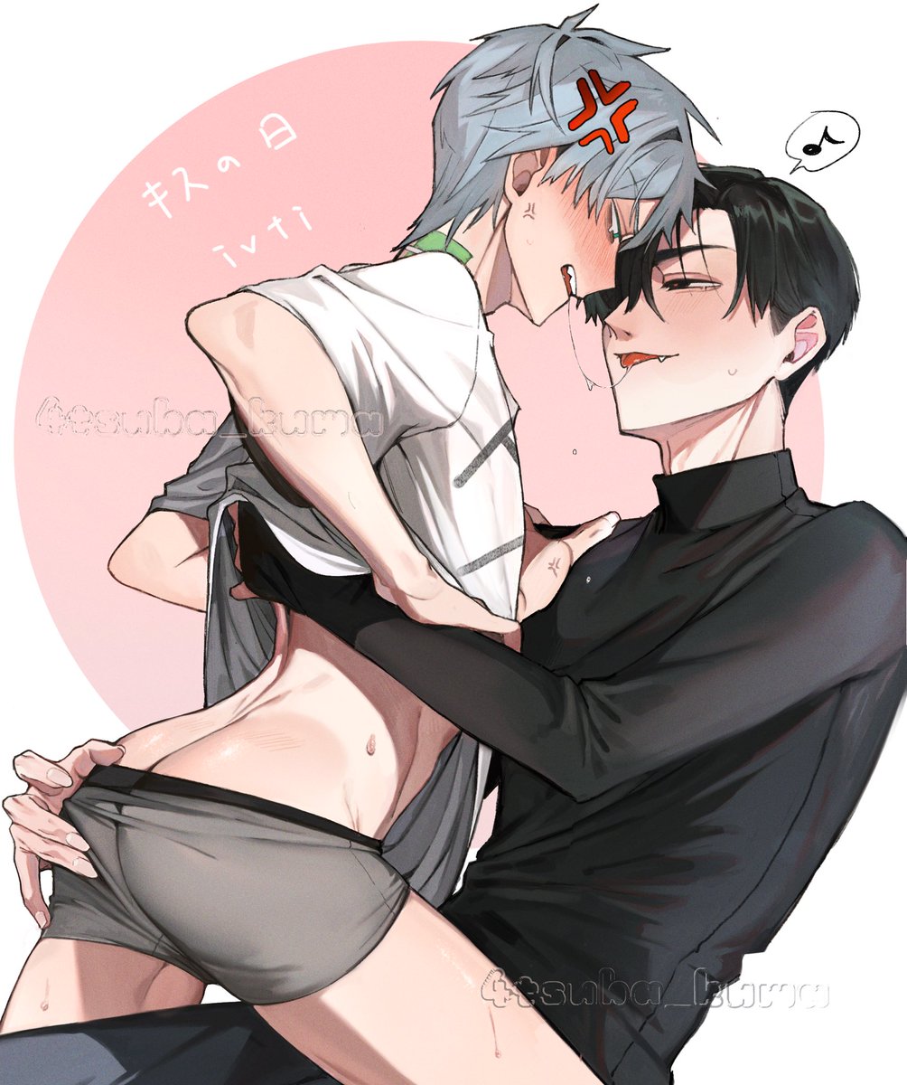 4tsuba_kuma's tweet photo. キスの日なのでivti再掲 https://t.co/oi8vAncx33