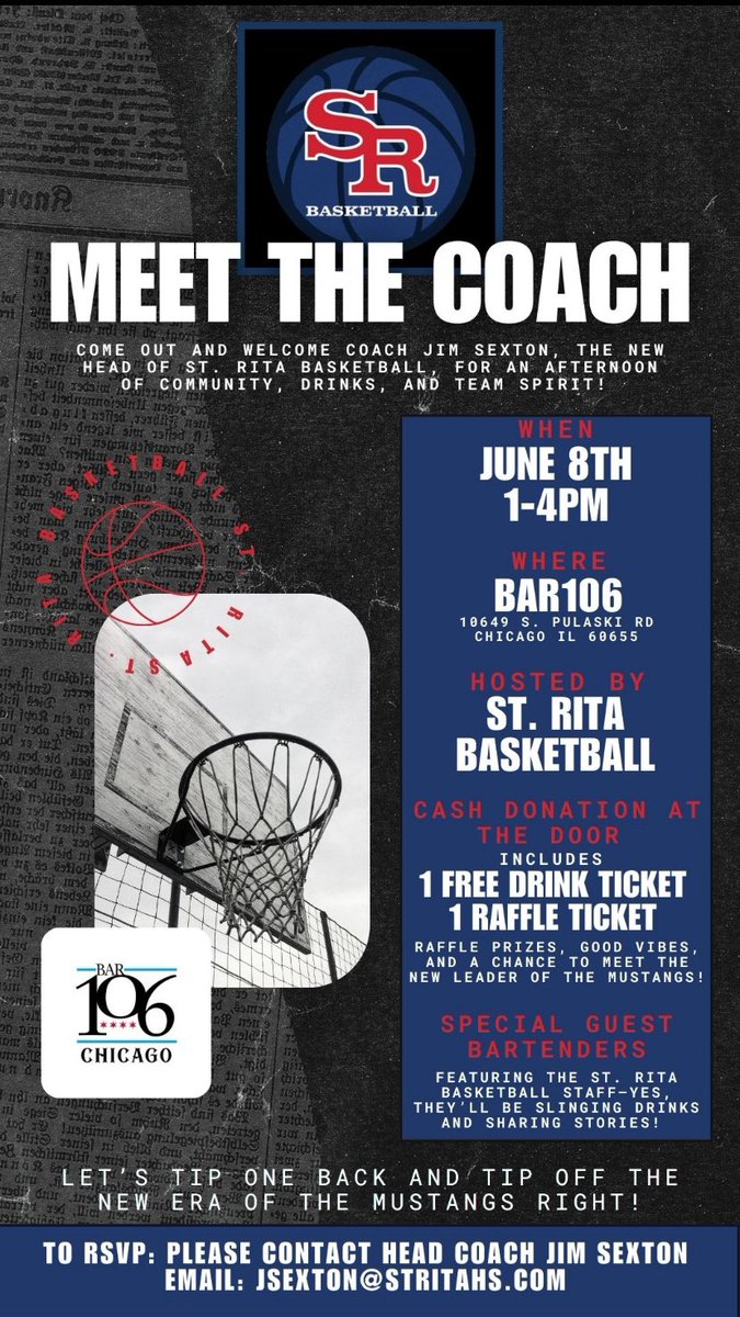 StRitaBBall's tweet photo. Please join the St. Rita basketball family on Sunday 6/8 for a Sunday fun day for  a great cause.  A fundraiser for our outstanding student-athletes. 
Please contact jsexton@stritahs.com to RSVP or if you can’t make it but still want to donate! https://t.co/SzfdsRSf4N