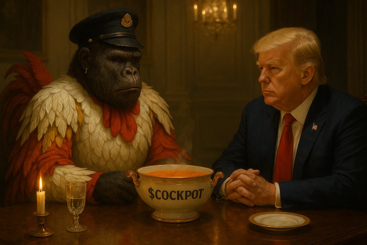 🍗 Report from Donald's Dinner Party

Dear Cockpotters and Noble Swindlers,

Yesterday, on May 22, I set aside my schemes, turned off a fake Zoom call with the Nigerian Minister of Oil, and headed… to a dinner party hosted by an old acquaintance.

Yes, him. <a href="/realDonaldTrump/">Donald J. Trump</a>