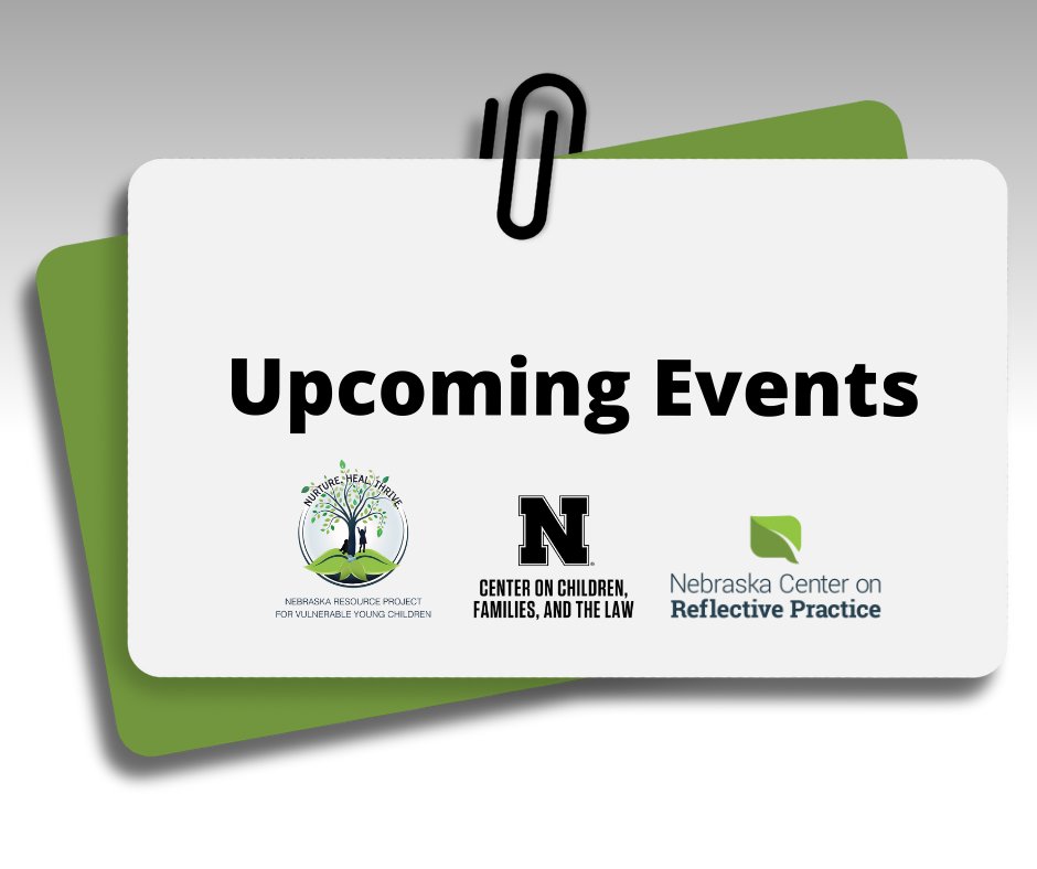 NebraskaBabies's tweet image. Hello, summer! 🌞 Visit nebraskababies.com/events to register for:
▪️DC:0-5 Clinical Training
▪️FAN Awareness Webinar
▪️CPP Treatment Overview
▪️IoWA-PCIT Treatment Overview
▪️CE-CERT Awareness Webinar
▪️Understanding and Screening for Trauma in Young Children