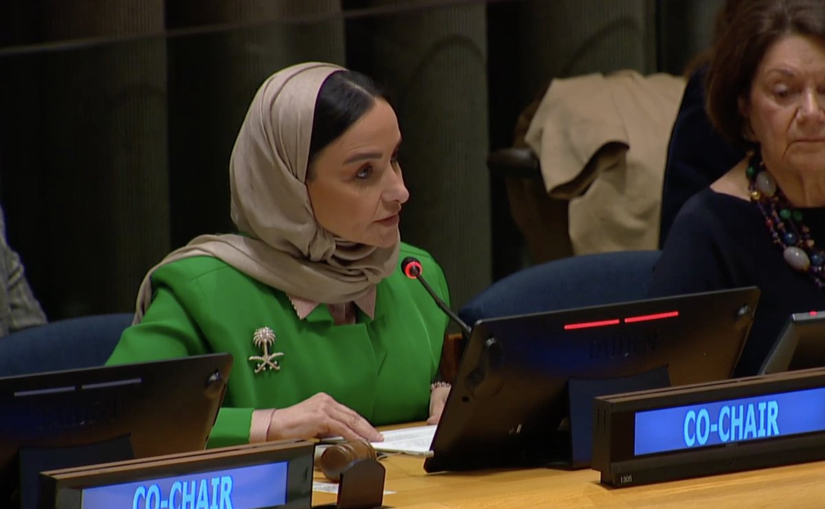 Arab News (@arabnews) on Twitter photo #LIVE: #SaudiArabia and #France co-chair Preparatory meeting of the High-Level International Conference for the Peaceful Settlement of the Question of #Palestine and the Implementation of the Two-State Solution <a href="/UN/">United Nations</a> #LIVE: #SaudiArabia and #France co-chair Preparatory meeting of the High-Level International Conference for the Peaceful Settlement of the Question of #Palestine and the Implementation of the Two-State Solution <a href="/UN/">United Nations</a>
