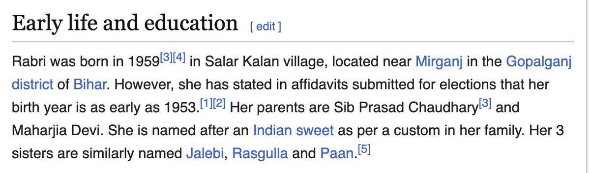 I was exactly today years old when I read this about Rabri Devi's sisters...