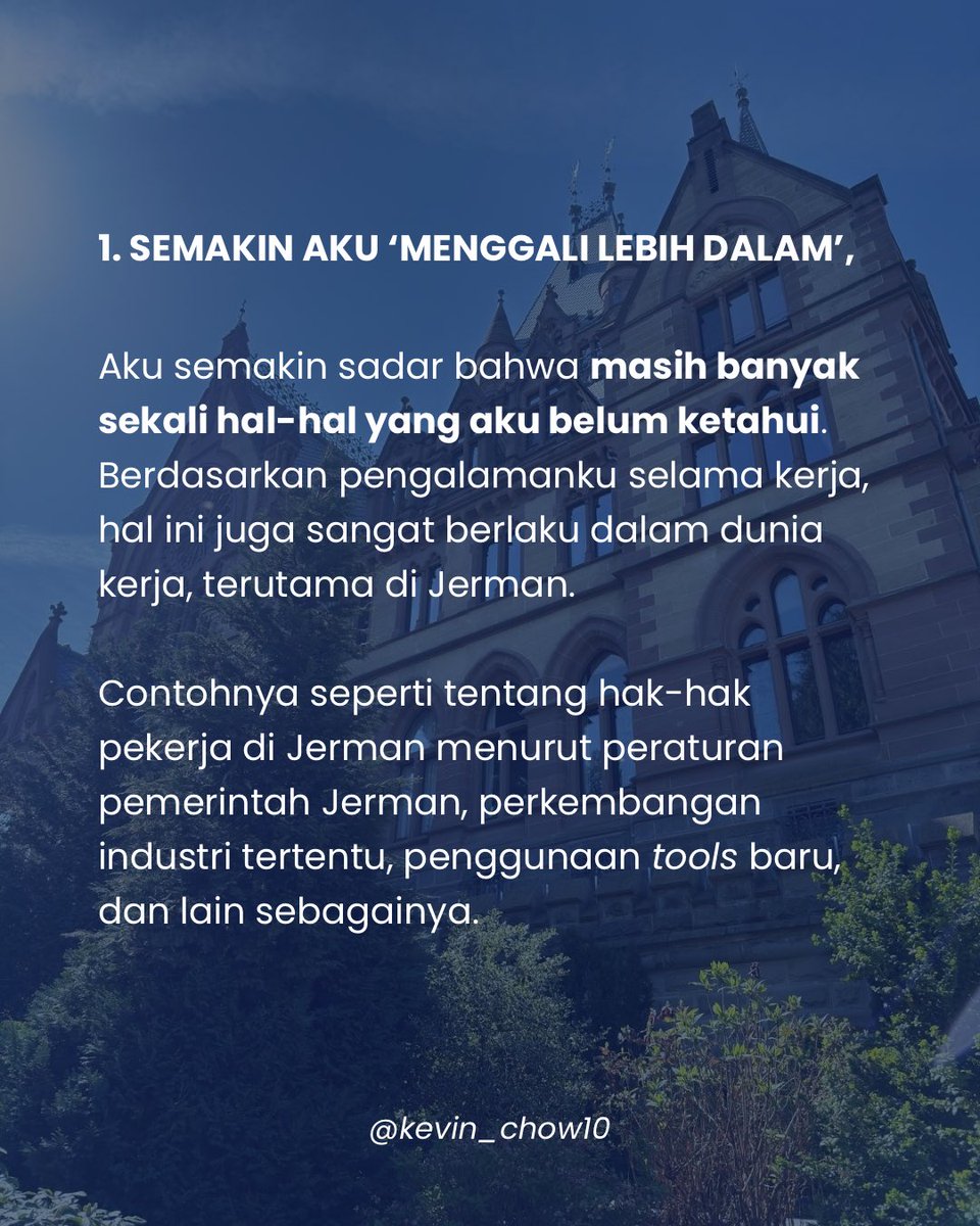 Kevin_Chow10's tweet photo. Mentoring selesai, tapi proses belajarnya masih panjang. Semoga insight ini bisa jadi pengingat kecil buat siapa pun (termasuk aku) yang lagi menyiapkan langkah karirnya di Jerman βπ»
(1/3)
#karirdijerman #karirluarnegeri #mentoring #diasporaindonesia #networking #ppijerman https://t.co/cGpcITT5ID
