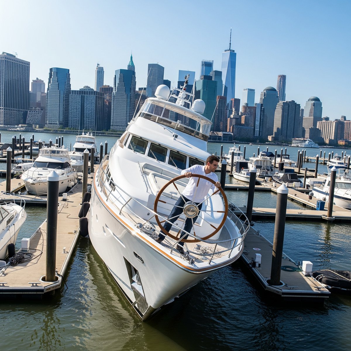 Just saw a guy trying to parallel park a yacht in the Hudson. My investment portfolio is less volatile than that maneuver. Some people just wake up and choose chaos. 😂🛥️📉