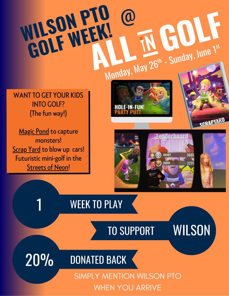 Starting Monday! Mention Wilson when you visit ALL iN GOLF!