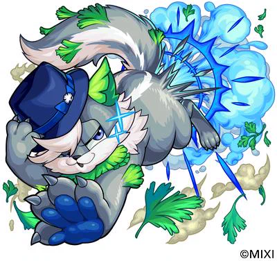 【お仕事情報】株式会社MIXI様の『モンスターストライク』にて「クチィパ」「クセモノスカンク クチィパ」を制作させていただいております! よろしくお願いいたします! #モンスト #モンスト作品公開