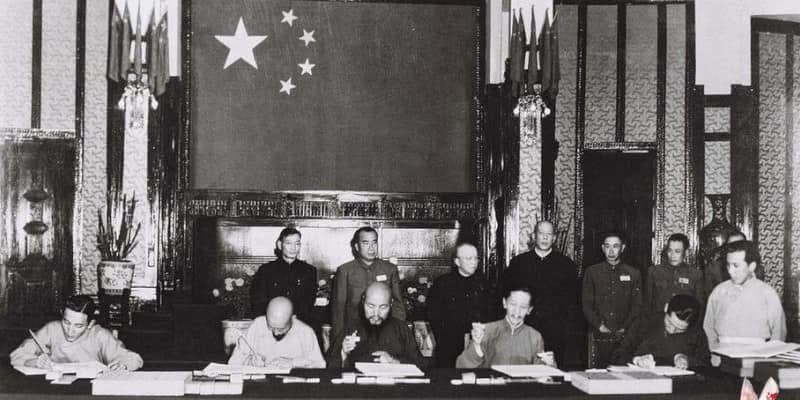 Ugyen Gyalpo (@ugyalpo_tibet) on Twitter photo On May 23, 1951, Tibetan government were lured coerced into signing the dubious 17Point agreement in exchange of promise of opulent political autonomy&religious freedom within the framework of CCP Constitution.Instead heralded an unprecedented iron grip rule of tyrannical rule. On May 23, 1951, Tibetan government were lured coerced into signing the dubious 17Point agreement in exchange of promise of opulent political autonomy&religious freedom within the framework of CCP Constitution.Instead heralded an unprecedented iron grip rule of tyrannical rule.