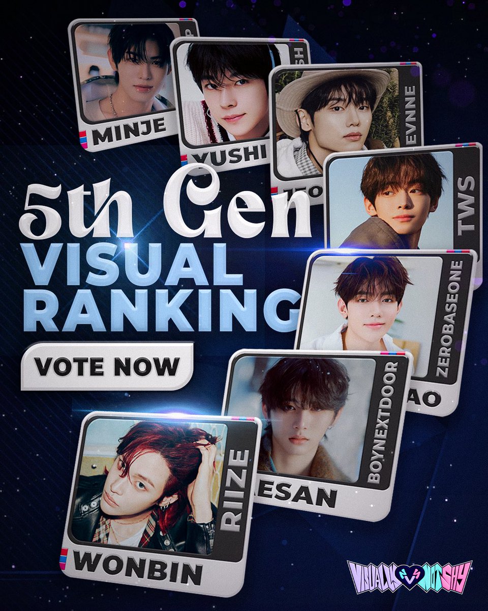 VISUALLYNOTSHY's tweet photo. 👑 5th Gen Male Visuals of the Year – FAN VOTING IS NOW OPEN! 👑

https://t.co/7wWVqJ993d

#RIIZE #BOYNEXTDOOR #ZEROBASEONE #TWS #EVNNE #NCT_WISH #KickFlip https://t.co/N9f6GM78aW