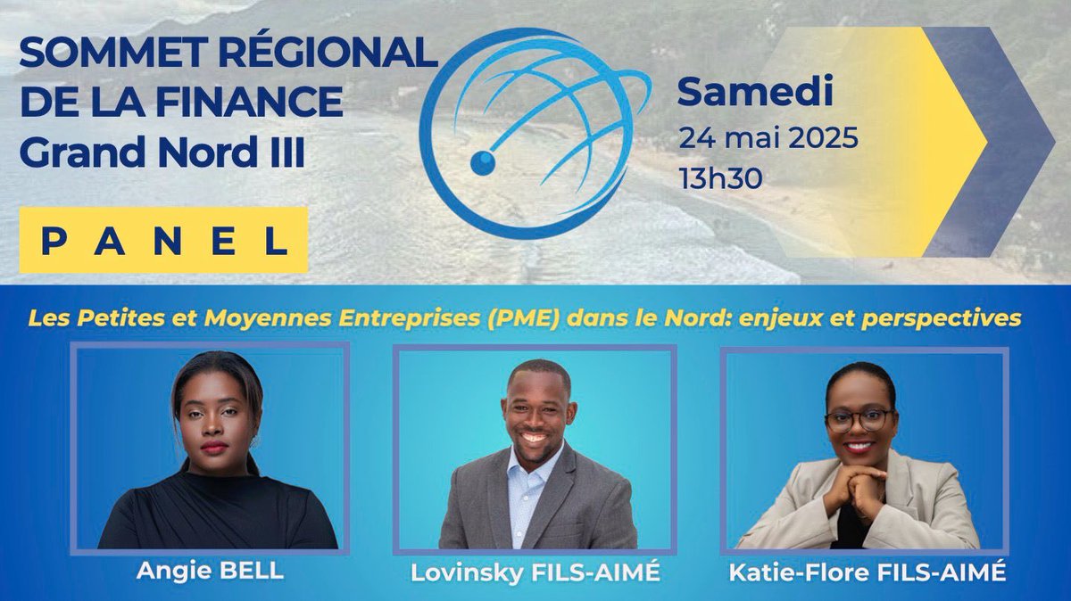 PharelKesner's tweet photo. Sommet Régional de la Finance au Cap-Haïtien du 22 au 24 mai 2025. Financer les PMEs pour la relance de l’économie haïtienne. #GroupCroissance #BRH #MEF #BIDHaïti #PnudHaïti #BNC #ProFin #CapHaïtien #GrandNordHaïti https://t.co/qapRoxegqc