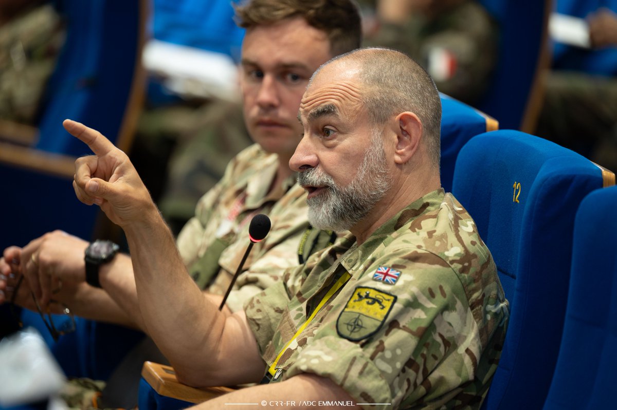 1FRCorps's tweet photo. 🚀RRC-France led Phase 2 of #DEPLOYEX at the Citadelle 🇫🇷, hosting NATO &amp; French participants for an Academic Day 📚 + a Rehearsal of Concept drill 🛠️. A key step in boosting coordination, procedures &amp; multinational interoperability 🌍. #NATO #Readiness #readytodefend https://t.co/JOXMdNr0H3
