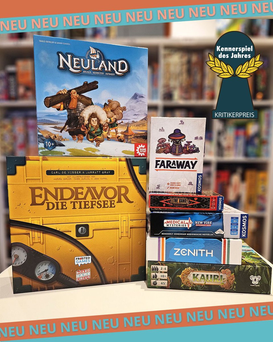 playceFFM's tweet photo. Wir haben aufgestockt! ❤️ Short und Longlisten der @SpieldesJahres Nominierungsrunde ab jetzt verfügbar im Playce! 😱
Ausprobieren und eigene Meinung bilden. 🤘
Natürlich wollen wir auch von euch wissen, wer eurer Meinung nach gewinnen sollte! 🥳 Lasst hören!
#SdJ25 #playce https://t.co/1965yTlg76