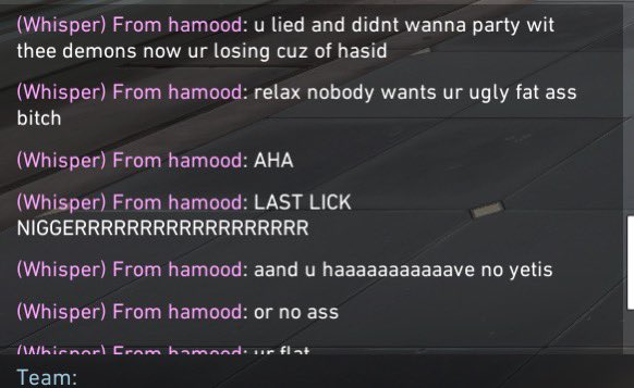 Maciironii's tweet photo. I call this the average female Valorant experience. All because I didn’t want to play competitive with a rando https://t.co/6HhYwRCh4c